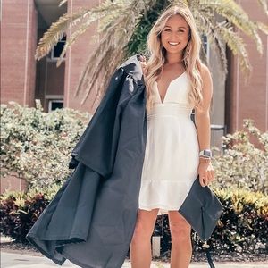 Flattering white dress